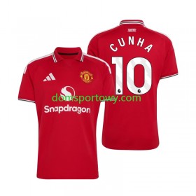 Koszulka Manchester United Matheus Cunha 10 Domowe Koszulki Piłkarskie 2026-2027 Krótki Rękaw